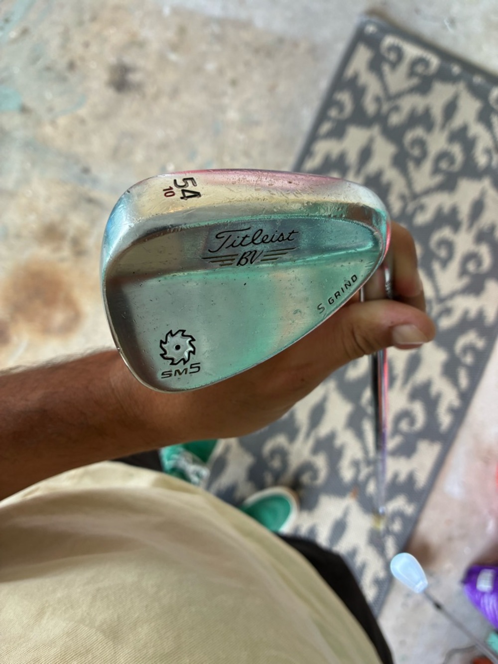 Titleist Vokey SM5 Tour Chrome S Grind Sand Wedge 54° Steel Flex Right 36in SW R